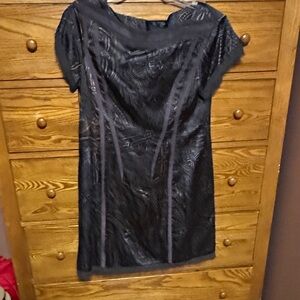 Nanette Lepore Elegant Black Textured Mini Dress